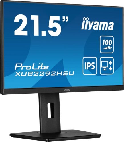 iiyama ProLite XUB2292HSU-B6 computer monitor 54.6 cm (21.5") 1920 x 1080 pixels Full HD LED Black