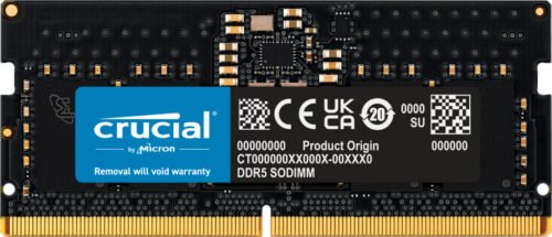 Crucial CT8G56C46S5T memory module 8 GB 1 x 8 GB DDR5 262-pin SO-DIMM ECC