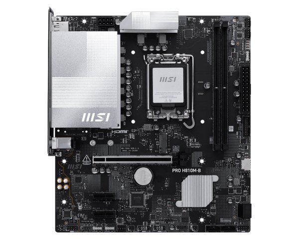 MSI PRO H810M-B motherboard Intel H810 LGA 1851 (Socket V1) micro ATX