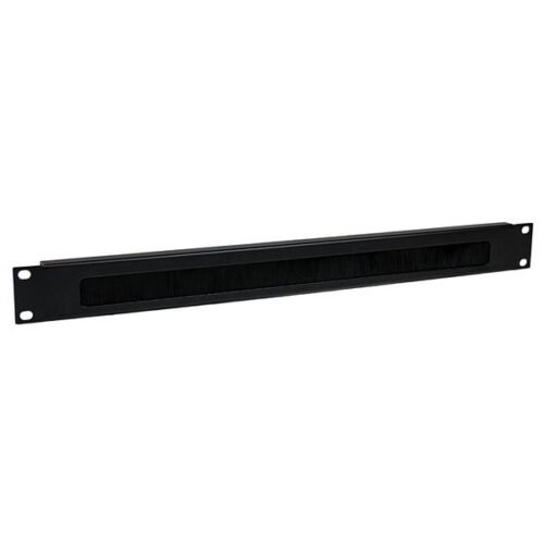 StarTech.com 1U High-density Brush Strip Cable Management Panel, Sturdy Steel Horizontal Data Centre Cable Organizer