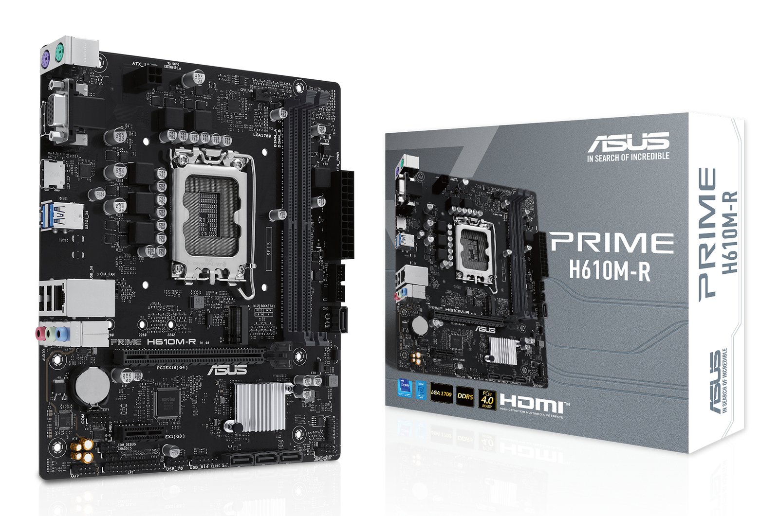 ASUS PRIME H610M-R-SI Intel H610 LGA 1700 micro ATX