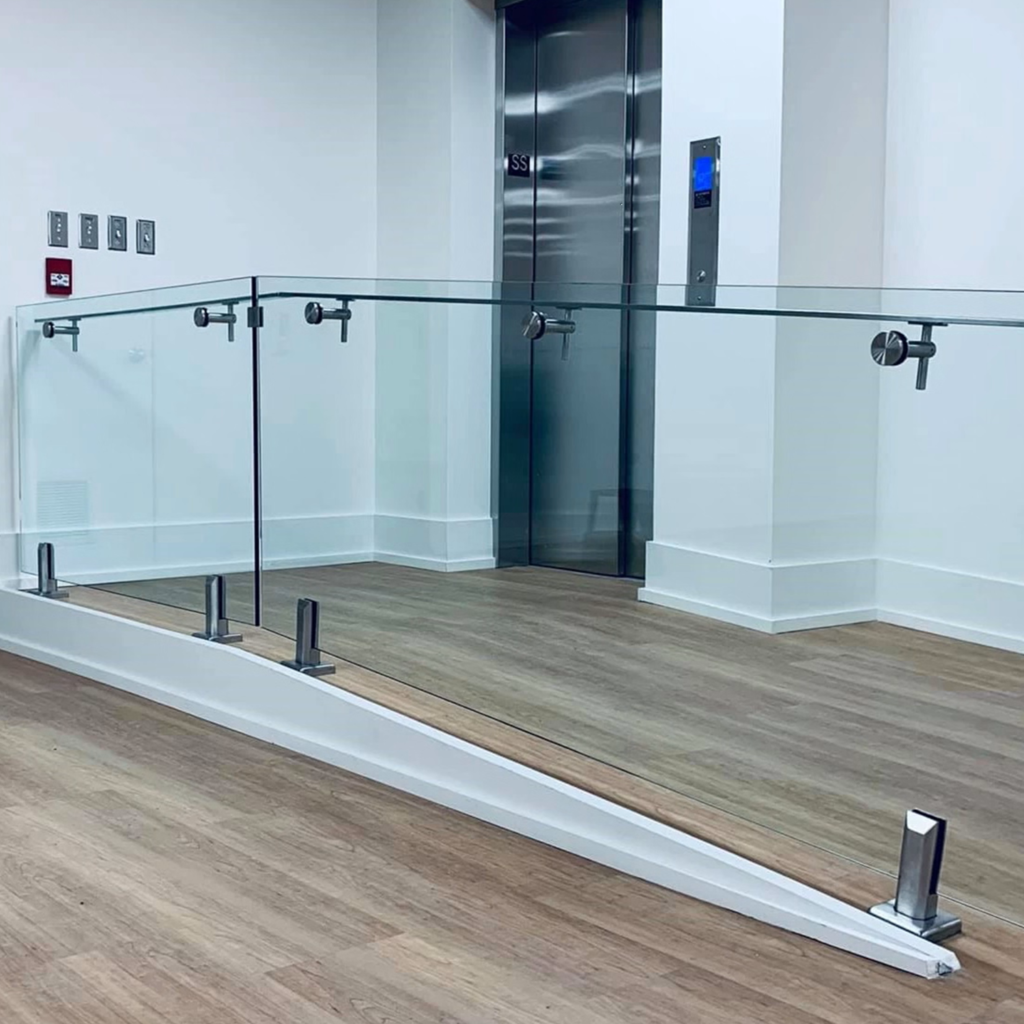 (gb e510f ) stainless steel glass mount handrail bracket for square tube