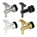 (GB-E342R_) Stainless Steel Glass Mount Adjustable Handrail Bracket for Round Tube