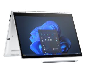 HP EliteBook 8 Flip G1i 13 inch Notebook AI PC Intel Core Ultra 7 255U Hybrid (2-in-1) 33.8 cm (13.3″) Touchscreen WUXGA 16 GB LPDDR5x-SDRAM 512 GB SSD Wi-Fi 6E (802.11ax) Windows 11 Pro Silver