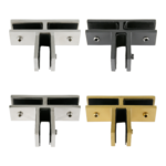 (GGGT3_) Stainless Steel 316, 3-Way Glass Clamp for Glass Thickness 1/2”-3/8”