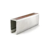 stainless steel 304 grade satin brushed u channel cap rail for 1/2″ or 5/8″ glass thickness (gruct510 s)