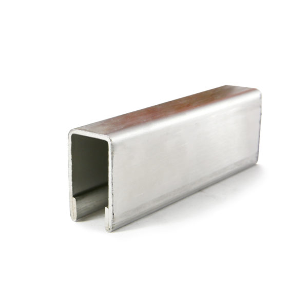 Stainless Steel 304 Grade Satin Brushed U-Channel Cap Rail for 1/2″ or 5/8″ Glass Thickness (GRUCT510-S)