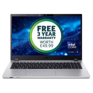 New Arrivals Acer TravelMate P2 TMP215-75 U5-125H 16GB 512GB W11P Intel Core Ultra 5 Laptop 39.6 cm (15.6″) Full HD DDR5-SDRAM SSD Wi-Fi 6E (802.11ax) Windows 11 Pro Silver