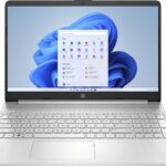 HP 15s-fq5021na Intel® Core™ i5 i5-1235U Laptop 39.6 cm (15.6") Full HD 8 GB DDR4-SDRAM 256 GB SSD Wi-Fi 5 (802.11ac) Windows 11 Home Silver