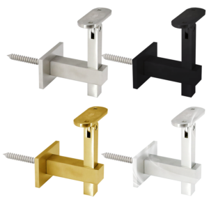 New Arrivals (WB-E010F_) Stainless Steel Wall Mount Adjustable Handrail Bracket For Square Tube