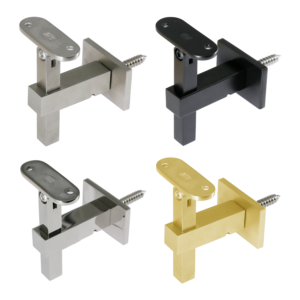 (WB-E610F_) Stainless Steel Wall Mount Adjustable Handrail Bracket For Square Tube