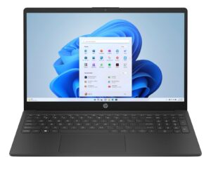 HP 15-fc0018na AMD Ryzen™ 3 7320U Laptop 39.6 cm (15.6″) Full HD 4 GB LPDDR5-SDRAM 128 GB SSD Wi-Fi 6 (802.11ax) Windows 11 Home in S mode Black