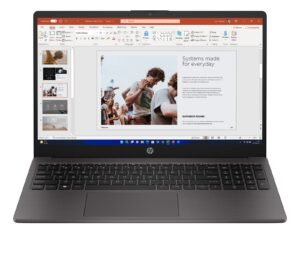 HP 255 G10 AMD Ryzen™ 5 7530U Laptop 39.6 cm (15.6″) Full HD 16 GB DDR4-SDRAM 512 GB SSD Wi-Fi 6 (802.11ax) Windows 11 Home Black