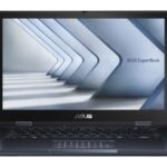 ASUS ExpertBook B3 Flip B3402FV-EC582XA Intel Core 5 120U Hybrid (2-in-1) 35.6 cm (14") Touchscreen Full HD 8 GB DDR4-SDRAM 256 GB SSD Wi-Fi 6E (802.11ax) Windows 11 Pro Education Black
