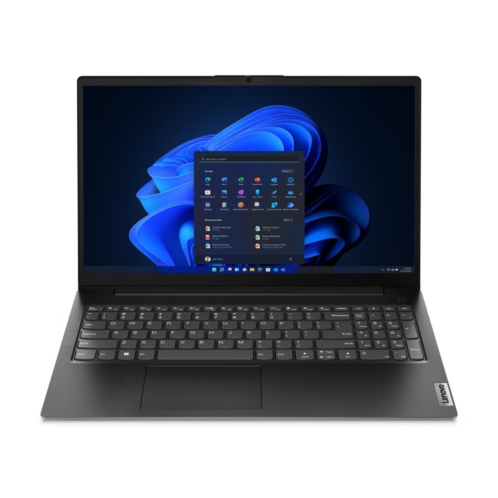 Lenovo V15 G4 AMN AMD Ryzen™ 5 7520U Laptop 39.6 cm (15.6") Full HD 8 GB LPDDR5-SDRAM 512 GB SSD Wi-Fi 5 (802.11ac) Windows 11 Home UK English Black