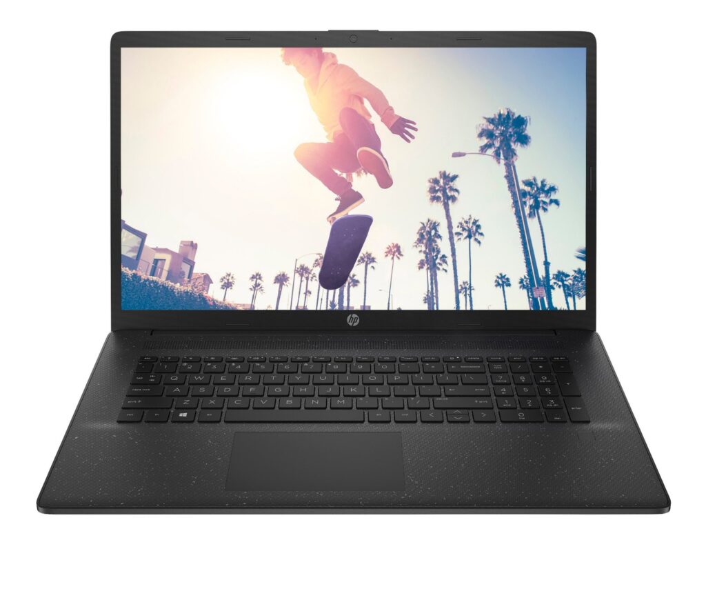 HP 17-cn0104na Intel® Pentium® Silver N5030 Laptop 43.9 cm (17.3") Full HD 4 GB DDR4-SDRAM 128 GB SSD Wi-Fi 5 (802.11ac) Windows 11 Home in S mode Black